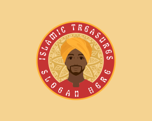 Indian Man Turban logo design