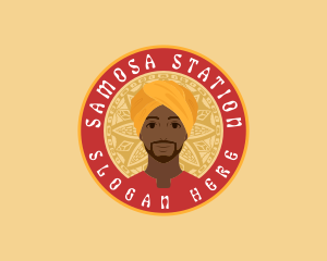 Indian Man Turban logo
