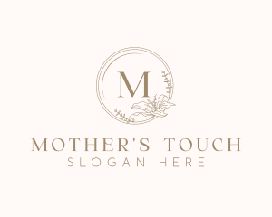 Floral Elegant Wedding Event Logo