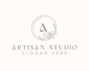 Floral Elegant Wedding Event logo design