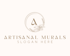 Floral Elegant Wedding Event logo design