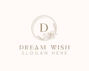 Floral Elegant Wedding Event logo design