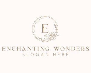 Floral Elegant Wedding Event logo design