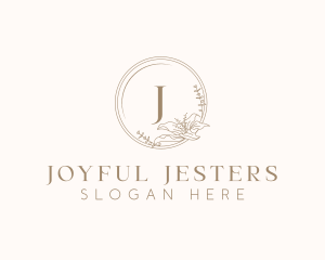 Floral Elegant Wedding Event logo design