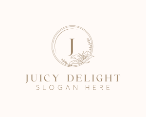 Floral Elegant Wedding Event logo design