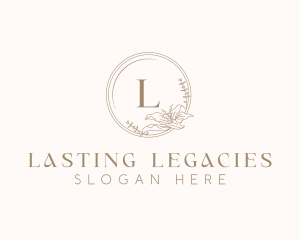 Floral Elegant Wedding Event logo design