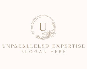 Floral Elegant Wedding Event logo design