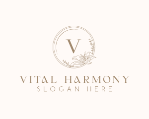 Floral Elegant Wedding Event logo design