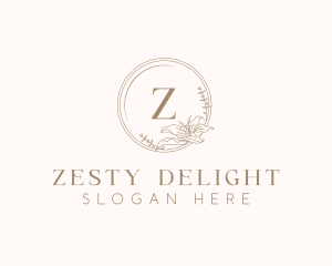 Floral Elegant Wedding Event logo design