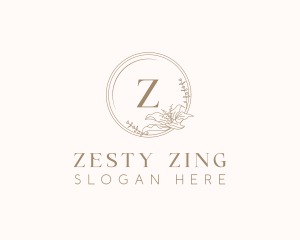 Floral Elegant Wedding Event logo design