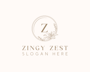 Floral Elegant Wedding Event logo design