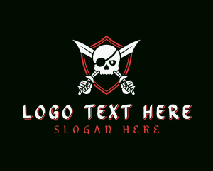 Pirate Skull Swords logo