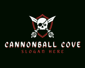 Pirate Skull Swords logo