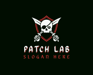 Pirate Skull Swords logo