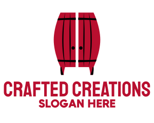 Red Barrel Cabinet logo design