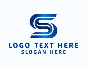 Modern Business Letter S logo