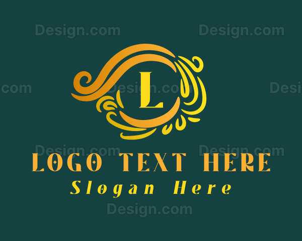 Luxury Elegant Wreath Logo