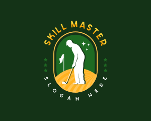 Sports Field Golfer logo design