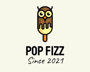 Cold Owl Popsicle logo design