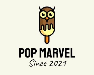 Cold Owl Popsicle logo design