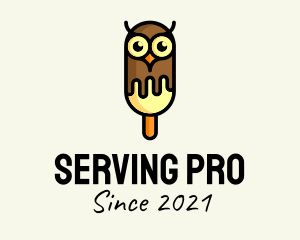 Cold Owl Popsicle logo design