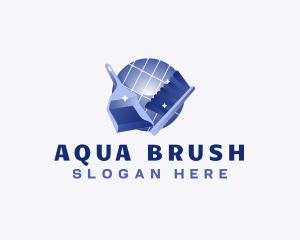 Brush Dust Pan Cleaning logo design