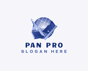 Brush Dust Pan Cleaning logo design