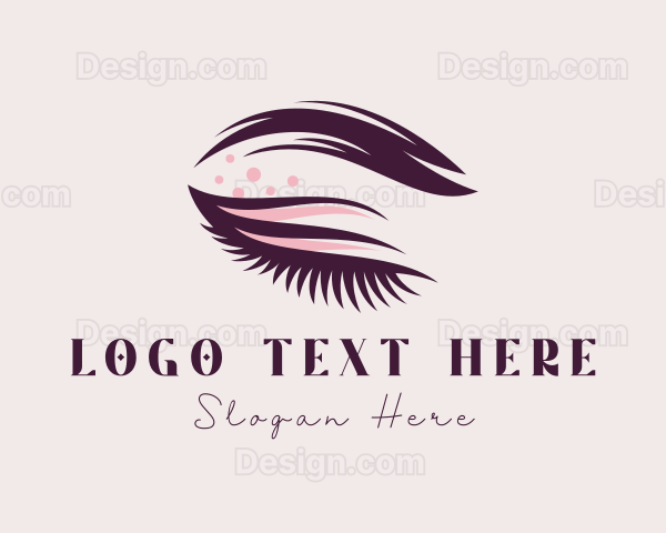 Aesthetic Cosmetics Eyelash Logo