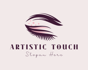 Aesthetic Cosmetics Eyelash logo design