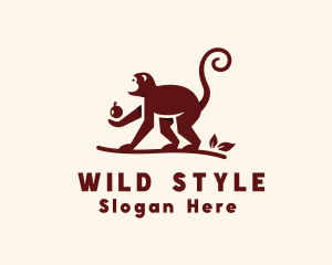 Wild Monkey Apple logo design