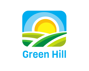 Sunny Hills Valley Landscape logo design