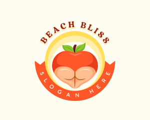 Erotic Peach Butt logo design