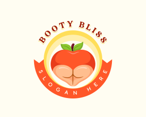 Erotic Peach Butt logo design