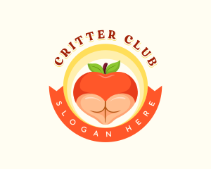 Erotic Peach Butt logo design