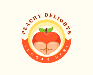 Erotic Peach Butt logo design