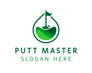 Green Golf Putt logo