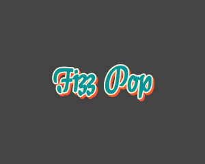 Retro Pop Calligraphy logo design