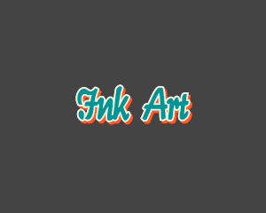 Retro Pop Calligraphy logo