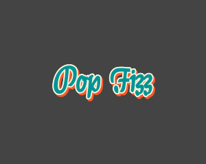 Retro Pop Calligraphy logo design