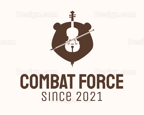 Grizzly Bear Violin Logo