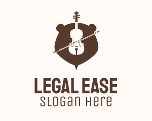 Grizzly Bear Violin  Logo