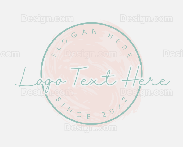 Feminine Watercolor Paint Logo