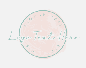 Feminine Watercolor Paint logo