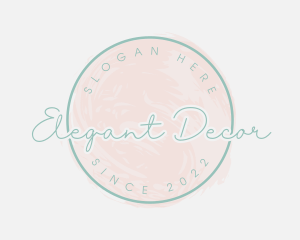 Feminine Watercolor Paint logo design