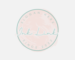 Feminine Watercolor Paint logo design