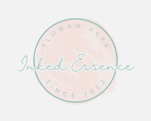 Feminine Watercolor Paint logo design