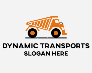 Transport Dump Truck  logo design