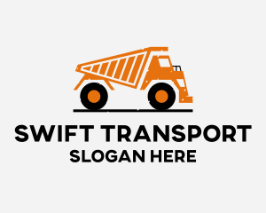 Transport Dump Truck  logo design