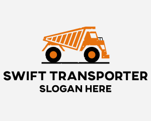 Transport Dump Truck  logo design