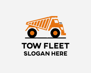 Transport Dump Truck  logo design